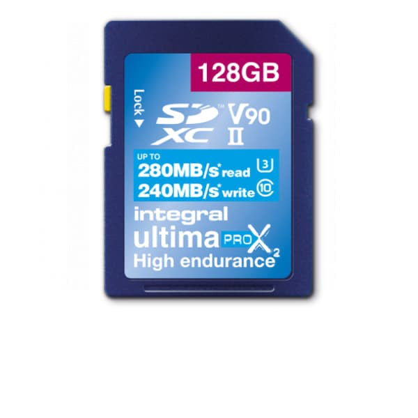 Integral Scheda di Memoria Ultima Pro X2 SD 128 GB 280 MB/s Integral Scheda di Memoria Ultima Pro X2 SD 128 GB 280 MB/s